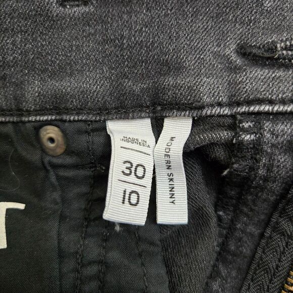 Ann Taylor LOFT Women 30/10 Black Modern Skinny Mid Rise Jeans - Picture 7 of 12